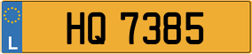Trailer License Plate